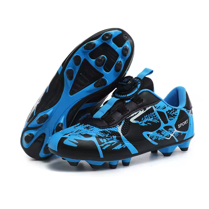 Zapatos de Fútbol para Niños Cuero Abrasion-Resistente Zapatillas de Fútbol de Hierro - 1