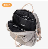 Bolso para mujer Mochila estética Diseño de moda Bolsos para niña Tela plisada Cordón Lindo Mochila fina Mochila escolar súper ligera plegable - details 14