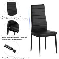Pack de 2 Sillas de Comedor Tapizadas - Sillas Cocina Tapizadas - Pack Sillas Comedor (Blanco, 2) - details 3