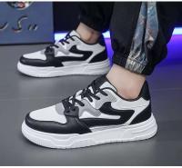 Nuevos zapatos deportivos y de ocio a la moda para hombre con estilo para caminar, parte superior de malla de cuero sintético, suela de goma MD EVA - details 9