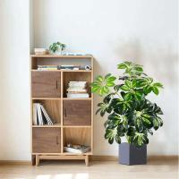 Gran Planta Tropical Falsa Cabeza de 75cm, Hojas de Monstera, Jungla de Plástico, Palma Falsa - details 6
