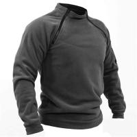 Chaqueta De Fleece Táctica Para Hombres Abrigo Termal Con Cremalleras Resistente Al Viento Para Senderismo Y Uso Diario Estilo Militar Sin Cuello Alto - details 7