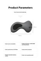 Almohada para Siesta portátil, espuma viscoelástica de rebote lento, almohada en forma de U, ergonómica, transpirable, suave, envoltura para cabeza y cuello, almohada de viaje con soporte - details 10