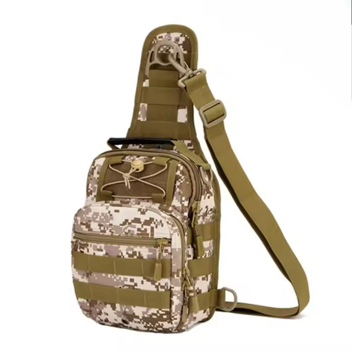 Mochila táctica militar para acampar para hombre, bolsa cruzada para exteriores, senderismo, Sling, paquete de pecho, bolsa de pesca - 1