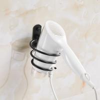 Soporte de aluminio para secador de pelo, organizador montado en la pared resistente al desgaste, resistente al agua, soporte en espiral portátil de durabilidad para el hogar - details 2