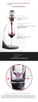 Decantador de vino Vino tinto，Diseño de vino decantación rápida，Embalaje exquisito - details 2