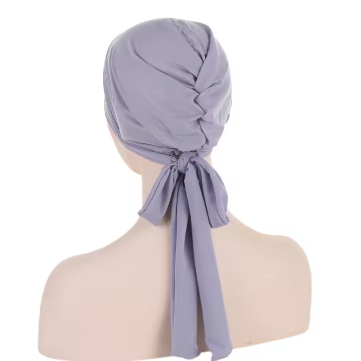 Pañuelo Musulmano Pre-Atado Pañuelo Elástico para Mujer Diadema de Cuidado del Cáncer - 1