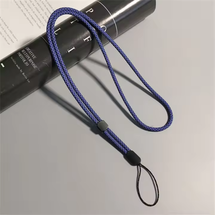 Cordón largo fluorescente para teléfono, correa ajustable para colgar en el cuello, funda de nailon antipérdida con cadena para teléfono móvil - 1