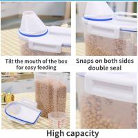 Contenedor de comida para gatos, cuenco para gatos, suministros para mascotas, accesorios, Cubo de almacenamiento de comida - details 2