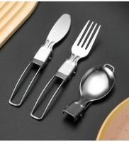 Mini cuchara, tenedor, villa portátil para exteriores, juego de cubiertos de acero inoxidable para senderismo, suministros de cocina para acampar al aire libre, 1/3 piezas - details 11