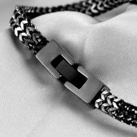 Pulsera de Acero Inoxidable Personalizada para Hombre - -Pulsera Personalizada - Mensaje Oculto - Regalo de Navidad para Él Pulsera Promesa Hombre - details 8