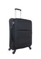 Maleta tamaño mediano Tela negra 66 x 44 x 25 cm Ultraligera 2,9 kg 4 360 °   ruedas giratorias - details 1