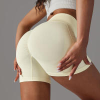 Pantalones cortos de yoga para mujer, pantalones cortos Fiess para correr, ciclismo, transpirables, cintura alta, entrenamiento, gimnasio, verano - details 38