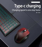 2,4G Bluetooth inalámbrico de doble modo recargable, combinación de teclado y ratón, respuesta rápida sin retraso - details 2