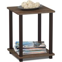 Mesa Auxiliar Simplista, Madera compuesta, Espresso/Negro, 2 Unidades - details 18