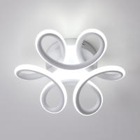Lámpara de Techo LED Goeco Moderna Luz de Techo Floral de 22W Iluminación Interior Nórdica - details 1