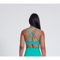Sujetador deportivo con cordones para mujer, gimnasio, Fitness, Yoga, ropa deportiva transpirable para entrenamiento - details 8