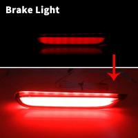 Luces reflectoras de parachoques LED iJDM para Infiniti Q50 QX56 QX60 QX80 Nissan Pathfinder Rogue Ftion como luz trasera, freno y antiniebla trasera - details 5