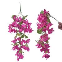 Bougainvillea Multicolor, flor Artificial, accesorios DIY, enredadera Floral realista, pétalos de seda, hojas verdes, flor falsa - details 12