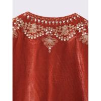 BUNO-Chaleco bordado de terciopelo Vintage para mujer, chaqueta sin mangas con cuello de pico, chalecos elegantes, chalecos de moda para mujer, abrigo 2025 - details 7