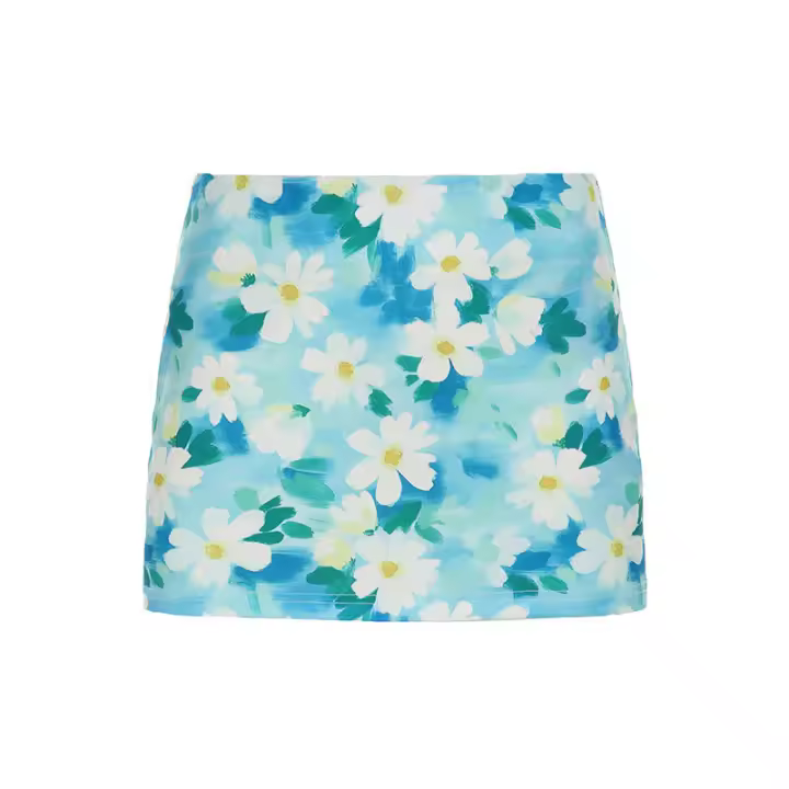 BUNO-Minifalda con estampado floral para mujer, ropa de verano, falda ajustada de tubo de cintura media, faldas bonitas para fiesta de noche, ropa de calle Y2K - 1