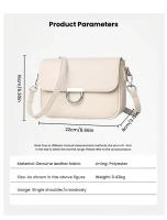 Bolso Cruzado de Cuero Genuino para Mujer - Bolso Cuadrado Pequeño con Correa Ajustable y Cierre de Cremallera, Elegante para Uso Diario y Formal en Beige/Negro/Blanco - Bolso Compacto para Mujer para Uso Casual, Oficina, Fiestas - Diseño Duradero y Fácil - details 9