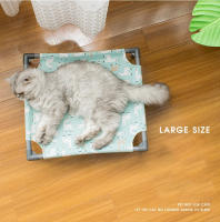Hamaca desmontable lavable, cómoda cama elevada a prueba de humedad para perro con fondo antideslizante, rectangular - details 7