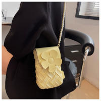 Bolsa de Teléfono Móvil de Lujo Ligera con Cadena de Perlas Bolsa de Verano a la Moda para Mujeres - details 13