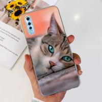 Funda trasera con patrón de gato para Vivo Y7s, carcasa de silicona transparente de TPU suave a la moda para niños, fundas para Vivo Y7s V1913A V1913T - details 13