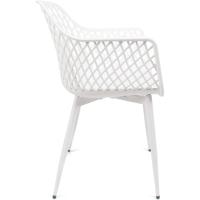 2 y 4 Sillas en Polipropileno y Metal/Madera - Asiento de Diseño Ideal para Comedor y Cocina - Varios Modelos (2, Modelo 1 - Blanco) - details 1