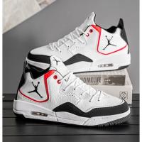 Zapatos de baloncesto retro para hombre con absorción de impactos y parte superior media que absorben los golpes usables - details 8