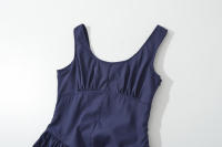 Estilo nuevo vestido de tirantes azul marino elegante clásico versátil a la moda para mujer - details 2
