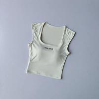 Chaleco Deportivo Nude Elegante Correas Ancha Cuello Cuadrado Material de Nylon - details 1