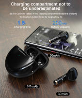 Auriculares inalámbricos  Bluetooth 5,0 estéreo HiFi música con micrófono Cancelación de ruido toque inteligente de larga duración para todos los teléfonos inteligentes - details 10