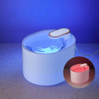 Fuente de agua automática con luz LED para gatos, alimentador silencioso eléctrico, USB, Ultra silencioso, 3L - details 3