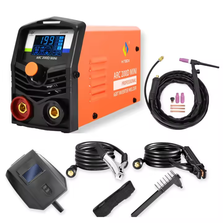 Soldador Compacto HITBOX ARC200D MINI 2 en 1 con Pantalla Digital LCD Inversor Soldadura Eletrodo ARC/LIFT TIG Máquina Hot Start Herramienta de Bricolaje para el Hogar - 1