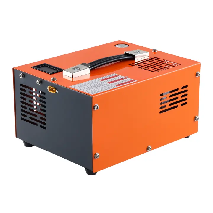Compresor de aire SucceBuy PCP: unidad portátil de 4500 PSI/30 Mpa con convertidor externo. Compatible con CC de 12 V y CA de 230 V. Sin aceite ni agua. Tope manual para rifle de aire comprimido, paintball y tanque de buceo. - 1