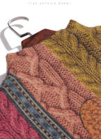 Jersey de cuello alto para mujer, Jersey holgado con estampado, cálido e informal, de lujo, elegante, a la moda, para invierno, 2023 - details 7
