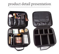 Moda Nueva Bolsa de Cosméticos con divisiones, bolso de maquillaje multifuncional portátil - details 4