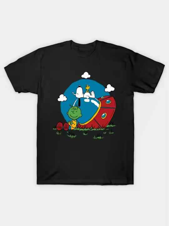 Camiseta extraterrestre con diseño de perro cómico, regalo para papá, manga corta con cuello redondo suave y cómoda, 1928g - 1