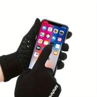 Guantes Táctiles de Color Sólido para Hombres y Mujeres Conjunto de 3 Piezas Cálido para Ciclismo al Aire Libre Invierno Plus Veet Engrosado Scarf Hat - details 3