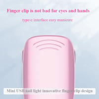 Lámpara Led Mini hine para manicura, lámpara de secado rápido para salón de fototerapia, novedad - details 0