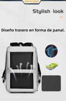 Mochila de viaje antirobo para Mujer, portátil, para hombre, con USB - details 11