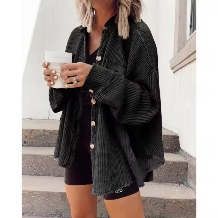 Chaqueta con solapa estilo mujer, novedad de otoño - 1