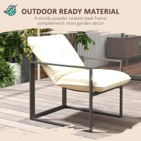 Jardín de Mesh Negro Poliéster Conjunto de Mobiliario Exterior para 4 Personas - details 5