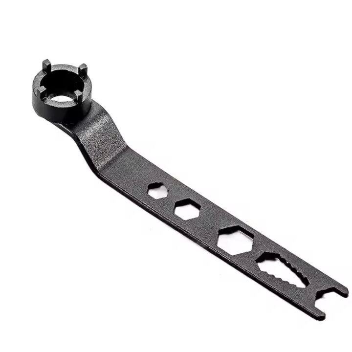 Llave de amoladora angular de 4 garras de sujeción estable, llave de reparación de alta dureza gruesa, alarga el mango, multiusos - 1
