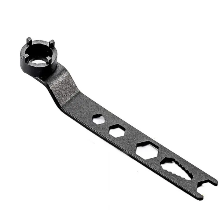 Llave de amoladora angular de 4 garras de sujeción estable, llave de reparación de alta dureza gruesa, alarga el mango, multiusos - 1