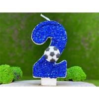 Velas Azules Grandes Decoración de Fiesta de Fútbol para Niños Recuerdos de Fiesta de Halloween - details 6