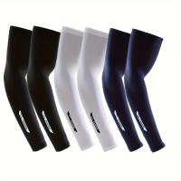 Conjunto de 3 mangas de brazo para hombre que absorben la humedad, de secado rápido, transpirables, anti-UV, para correr, ciclismo, pesca y deportes al aire libre. - details 4