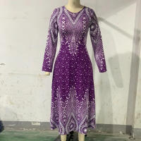 S-5XL-vestidos de talla grande para mujer, ropa con estampado Dashiki, 2024 - details 8